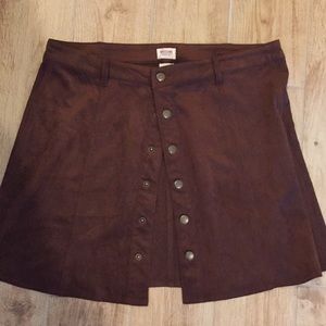 Brown skirt with buttons. Never been worn.
